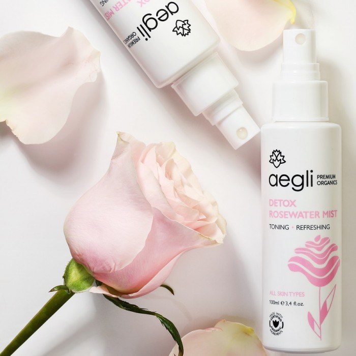 AEGLI Detox Rosewater Mist   με Βιολογικό  Ροδόνερο 100ml