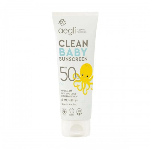 AEGLI Clean Baby Sunscreen Βρεφικό Αντιηλιακό SPF50 100ml