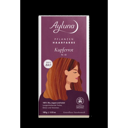 Organic Hair Color - Copper Red Νο40 100gr Organic Hair Color - Copper Red Νο40 100gr