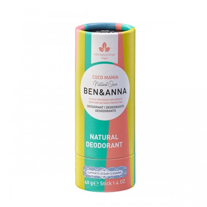 Natural Deodorant Stick Cocomania 40gr Natural Deodorant Stick Cocomania 40gr