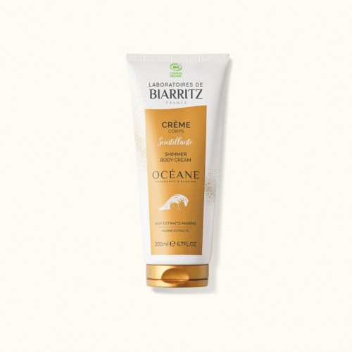 Organic Shimmer Body Cream Oceane 200ml