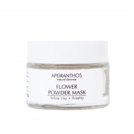 Flower Powder  Face Mask 50gr / Μάσκα Προσώπου με Κίτρινη Άργιλο και Αγριοτριανταφυλλιά 50gr