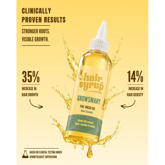 HAIR SYRUP Growsmary Pre Wash Oil κατά της Τριχόπτωσης 100ml HAIR SYRUP Growsmary Pre Wash Oil κατά της Τριχόπτωσης 100ml