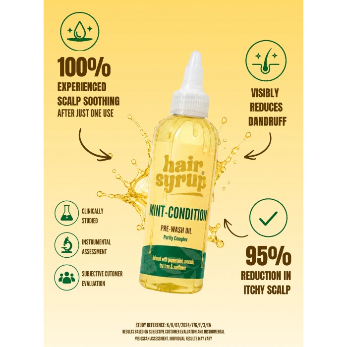 HAIR SYRUP Mint Condition Pre Wash Oil κατά της Πιτυρίδας 100ml HAIR SYRUP Mint Condition Pre Wash Oil κατά της Πιτυρίδας 100ml