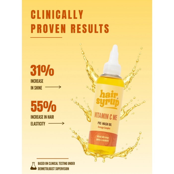 HAIR SYRUP Vitamin C Me Pre Wash Oil κατά του Σπασίματος 100ml HAIR SYRUP Vitamin C Me Pre Wash Oil κατά του Σπασίματος 100ml