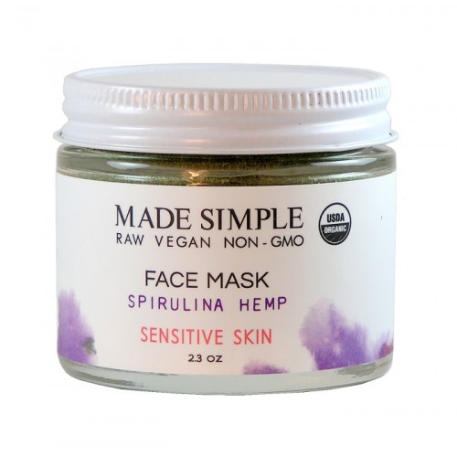 Face Mask Spirulina Hemp 65gr/  Μάσκα Αναζωογόνησης Προσώπου για Ευαίσθητο Δέρμα με Σπιρουλίνα και Κάνναβη 65gr