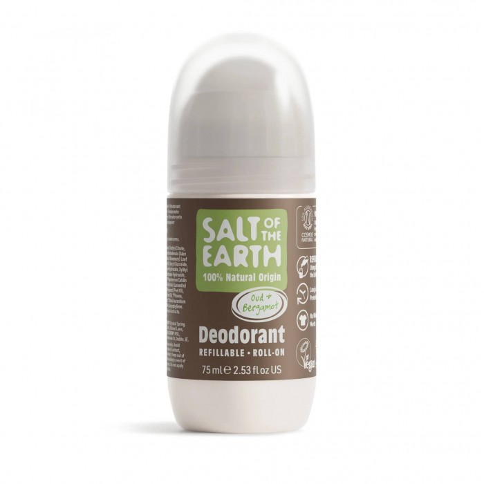 Natural  Deodorant Roll-On Oud and Bergamot 75ml 