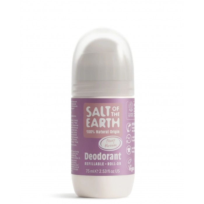 Natural Deodorant Roll-On Peony Blossom 75ml Natural Deodorant Roll-On Peony Blossom 75ml