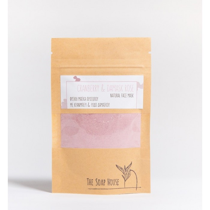 Natural  Face Mask  Cranberry and Damask Rose 100gr