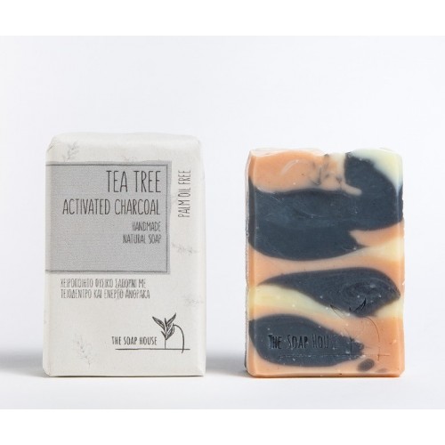 Handmade Natural Soap Tea Tree Activated Charcoal 110gr