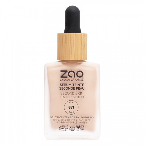 Second Skin Tinted Serum Βιολογικός Ορός με Χρώμα No871 Light 30ml